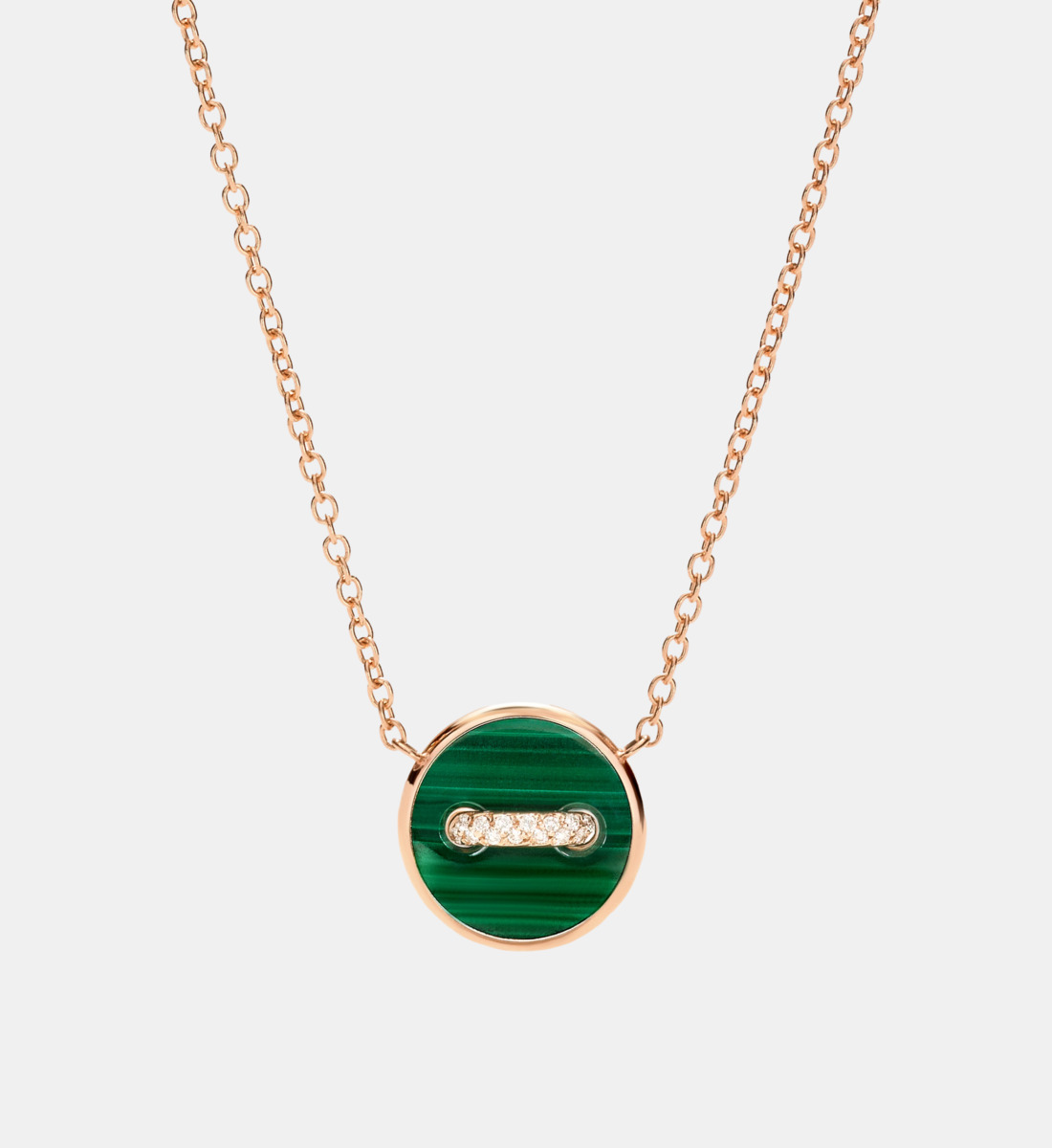 Collier Sautoir Fantaisie Vert - Médaillon Rond, Pompons Et Breloques - Neuf Avec étiquettes