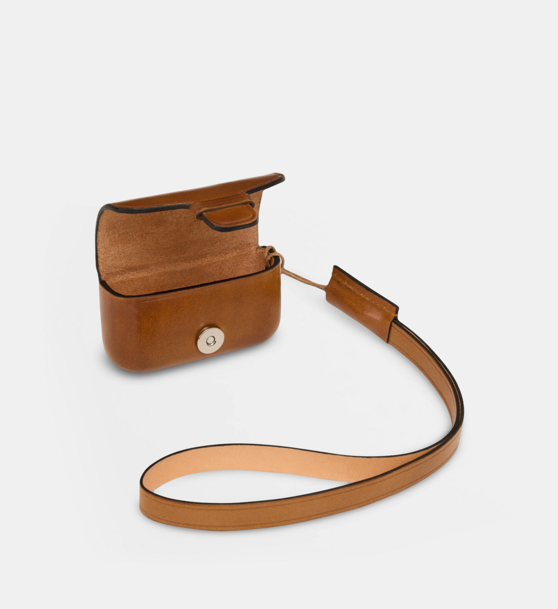 Etui pour Airpods Pro 2 Il Bussetto en cuir Marron clair - Lemaire