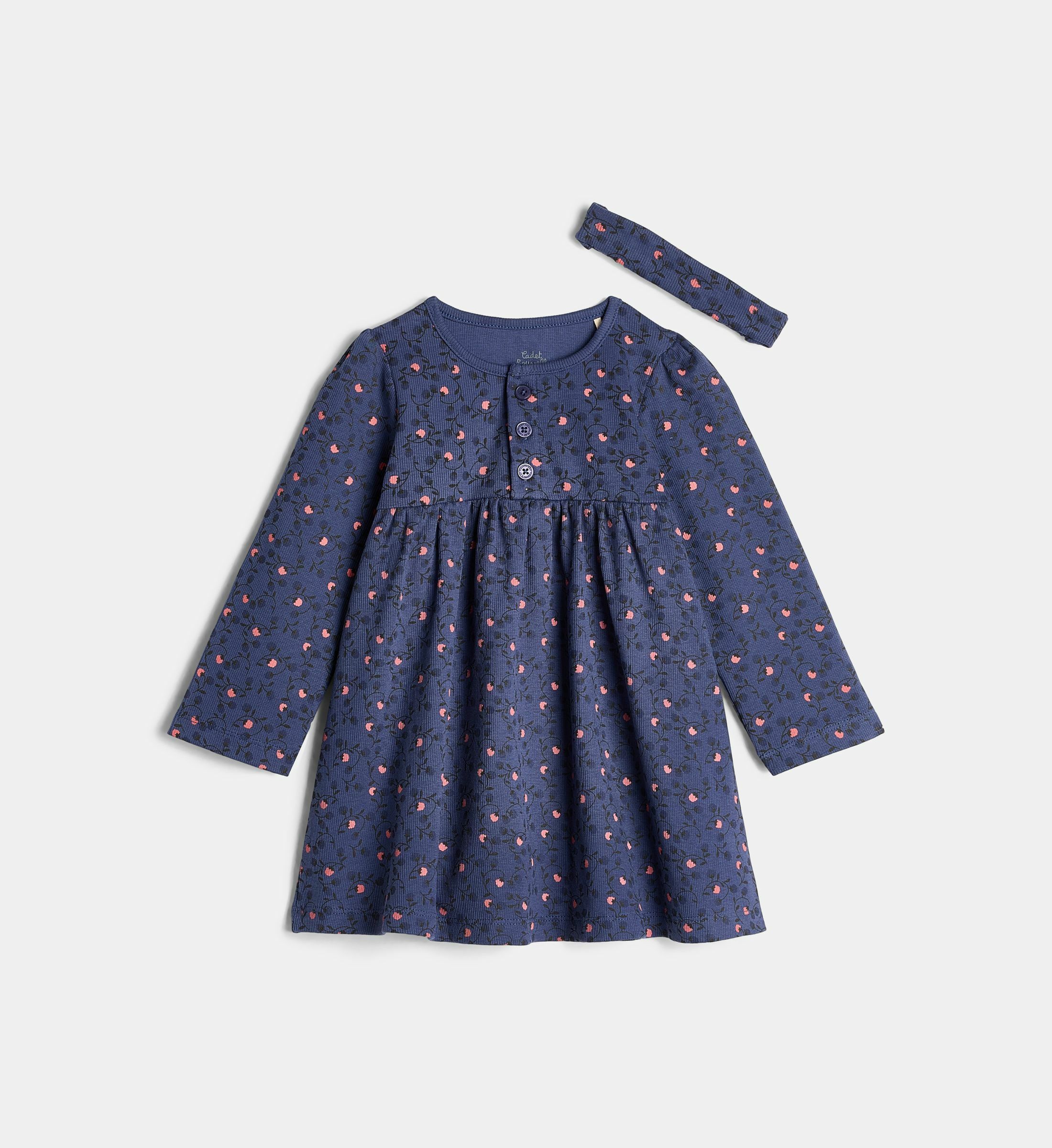 Robe D'été Fille Cadet Rousselle - Taille 5 Ans - Rose En 100% Coton - Occasion Très Bon état