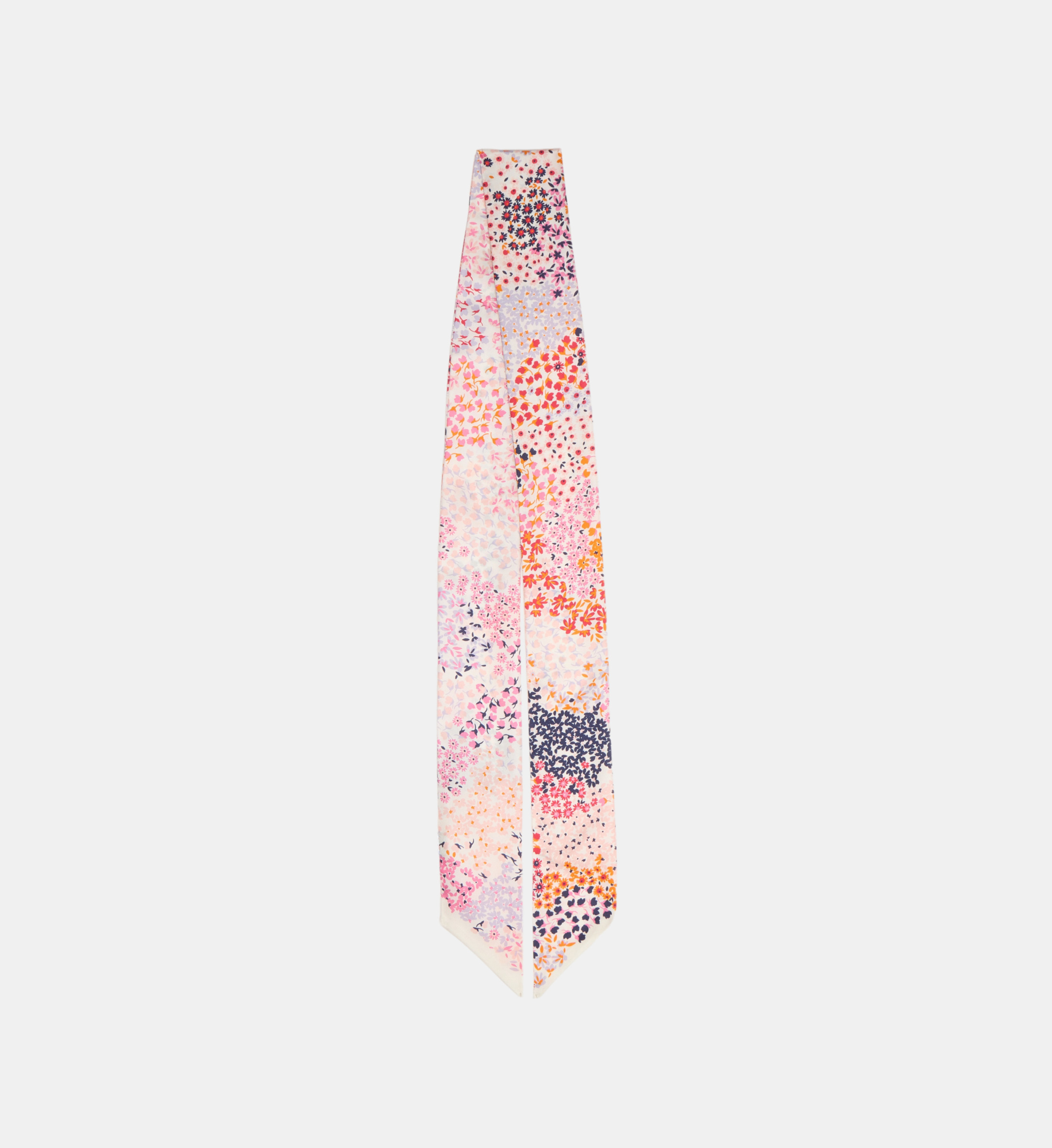 Foulard Motif Floral Rose - Fait Main - Alice Au Pays Des Merveilles