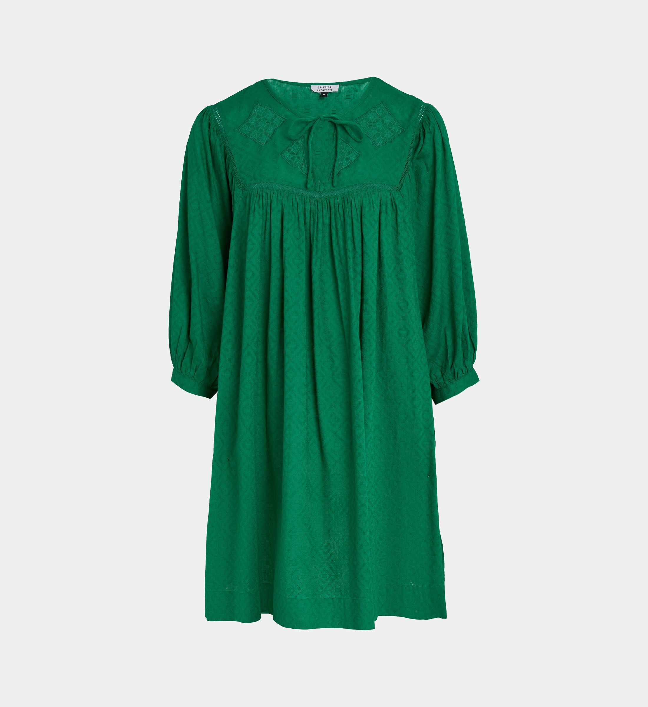 Robe Tunique Lela Rose En Crêpe Vert - Tailles 2, 4, 8, Neuf Avec étiquettes