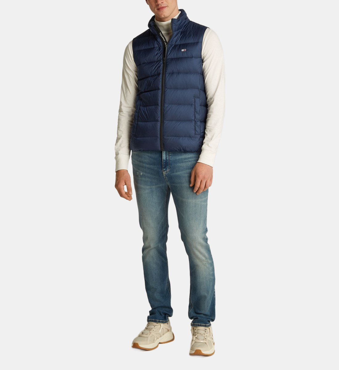 Doudoune Sans Manche Homme Ultra Légère - Gilet Matelassé Chaud Zippé Parka Casual