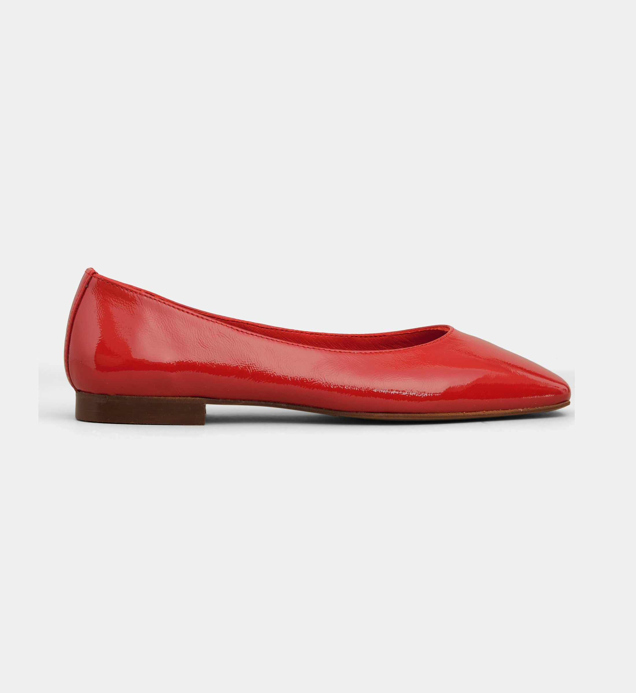 Ballerines Femme CHATTAWAK - Intérieur Cuir, Confortables, Pointure 40, Rouge