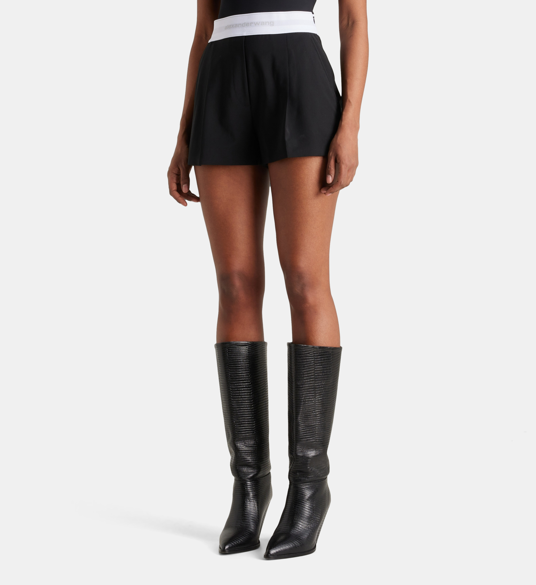 Jupe Crayon En Laine Mérinos Noire Alexander Wang - Taille S - Neuve Avec étiquettes