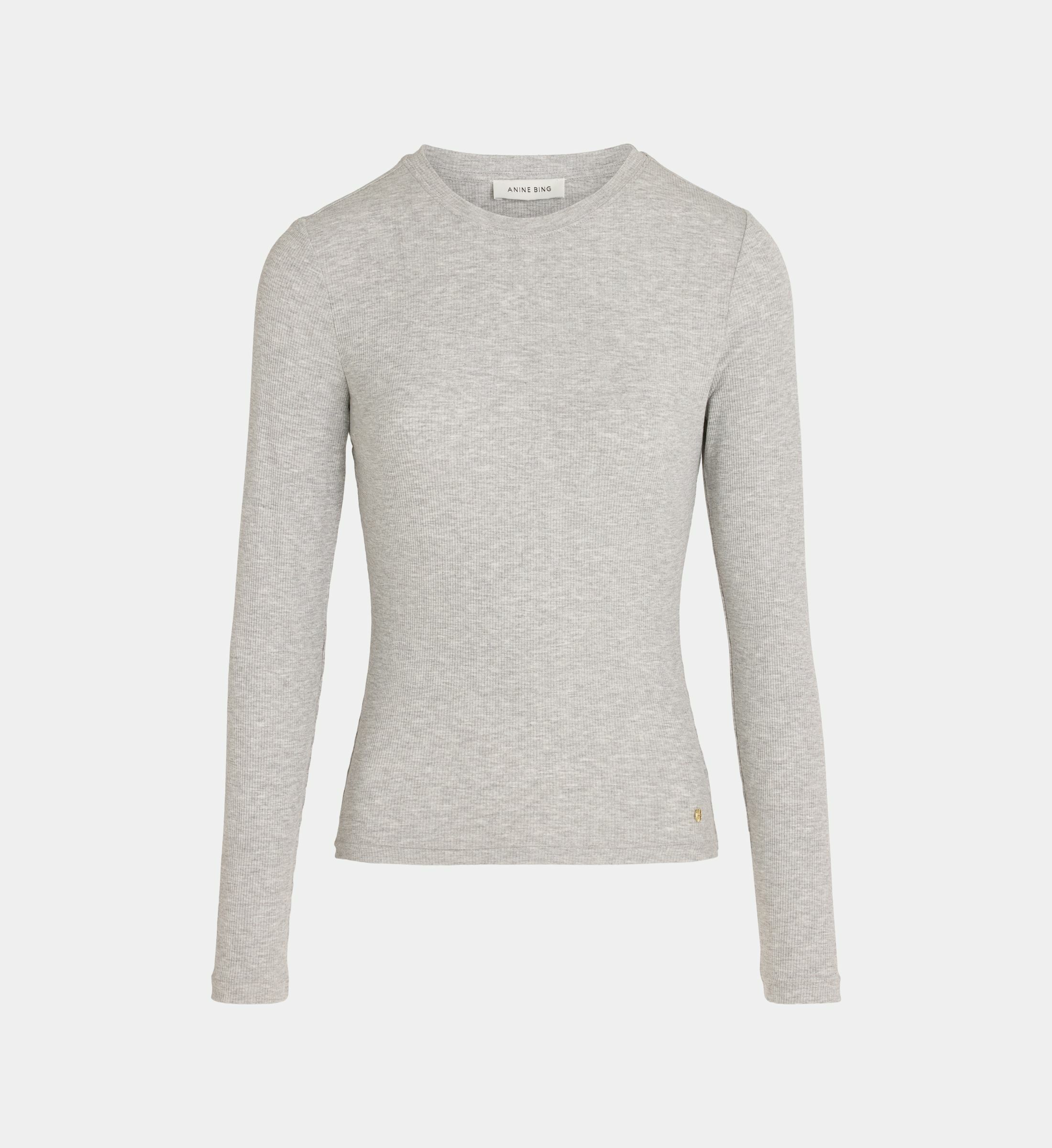 T-shirt Anine Bing Unisexe Col Rond Gris - Imprimé Graphique - Taille XS - Coton - Occasion Parfait état