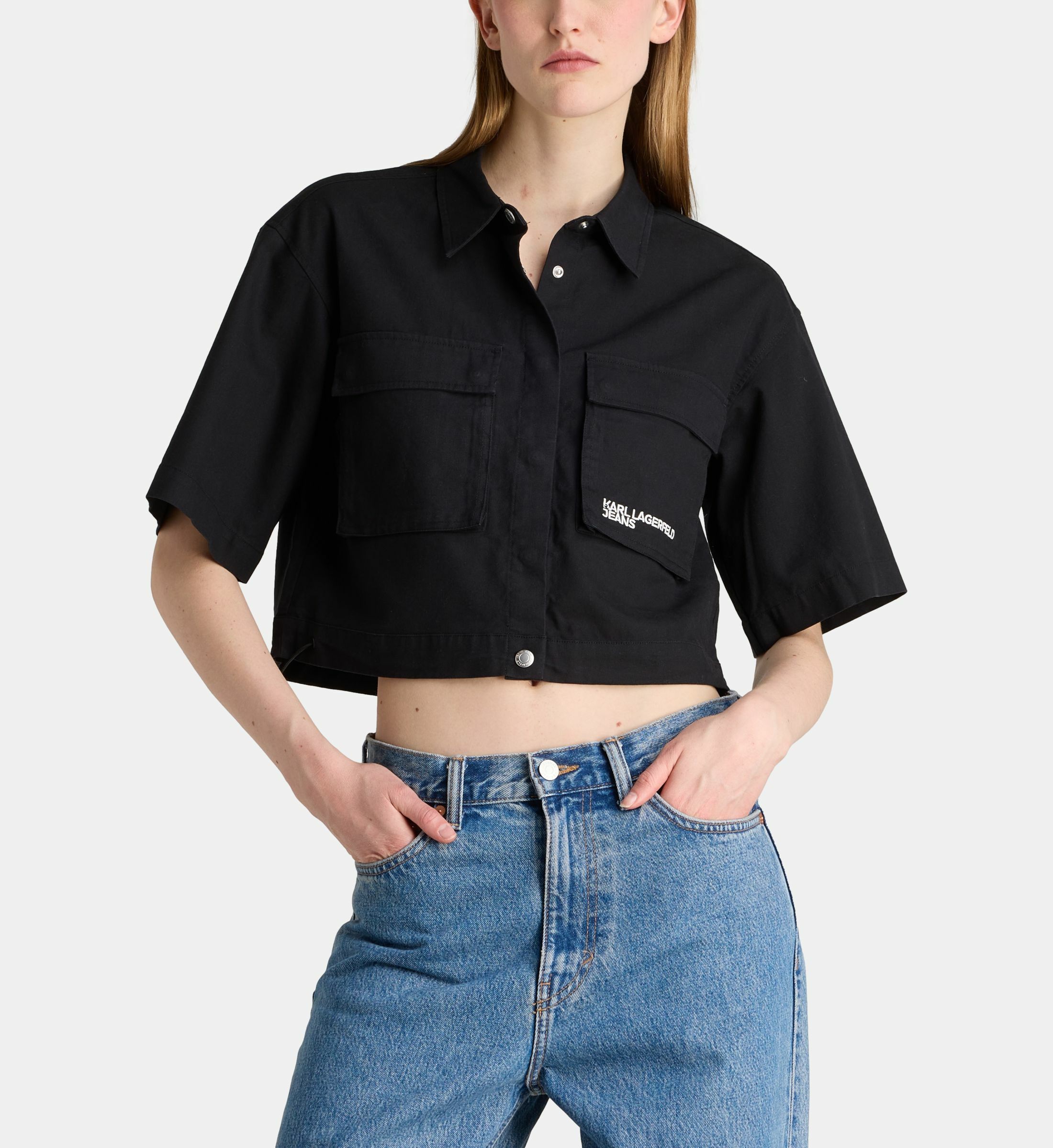 Jean Skinny Noir Karl Lagerfeld Taille 10/28 - Ourlet Brut - Occasion Très Bon état