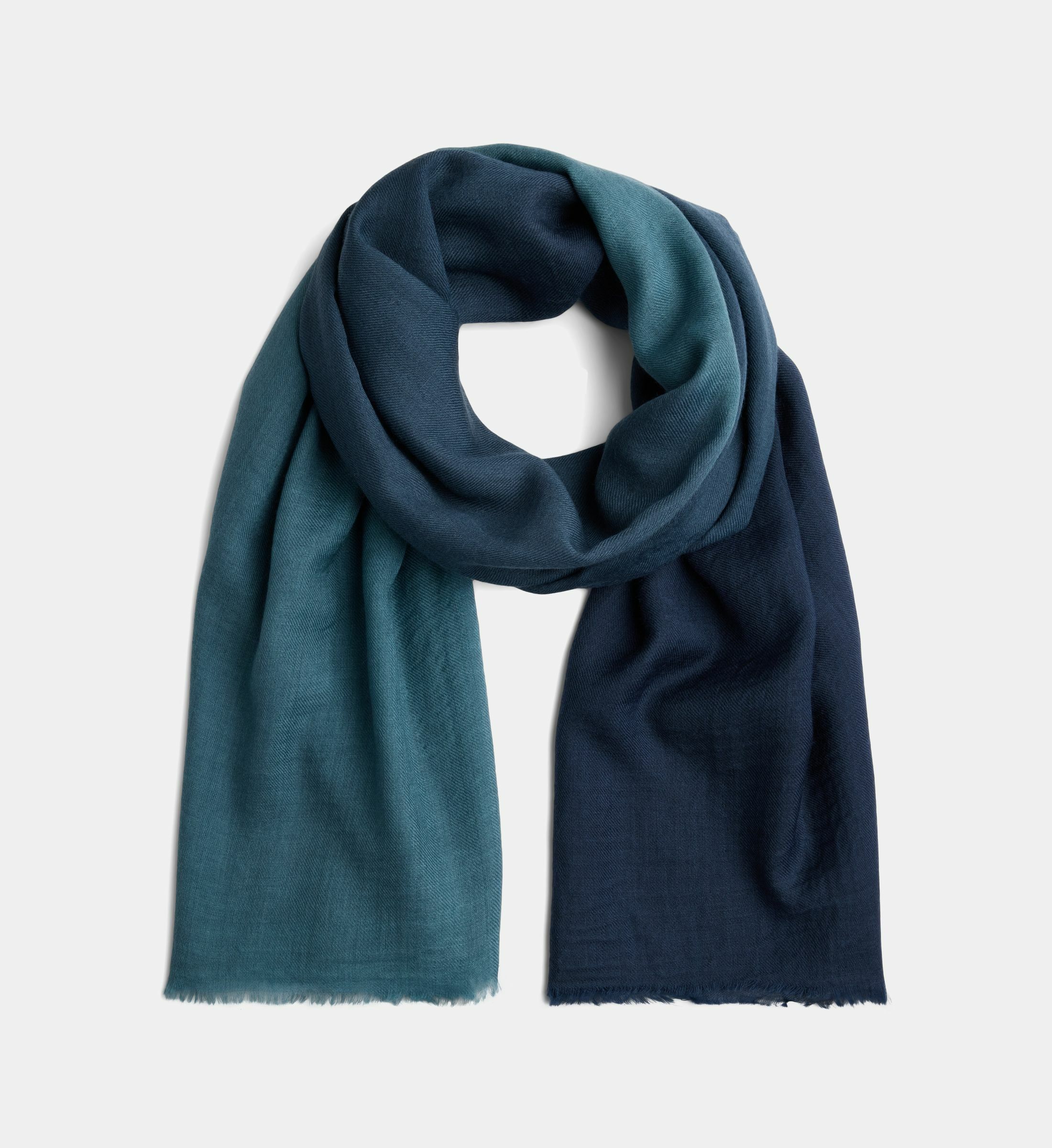 Étole / Châle En Cachemire 100% - Bleu Marine - Unisexe - Qualité Supérieure (Neuf Avec étiquettes)