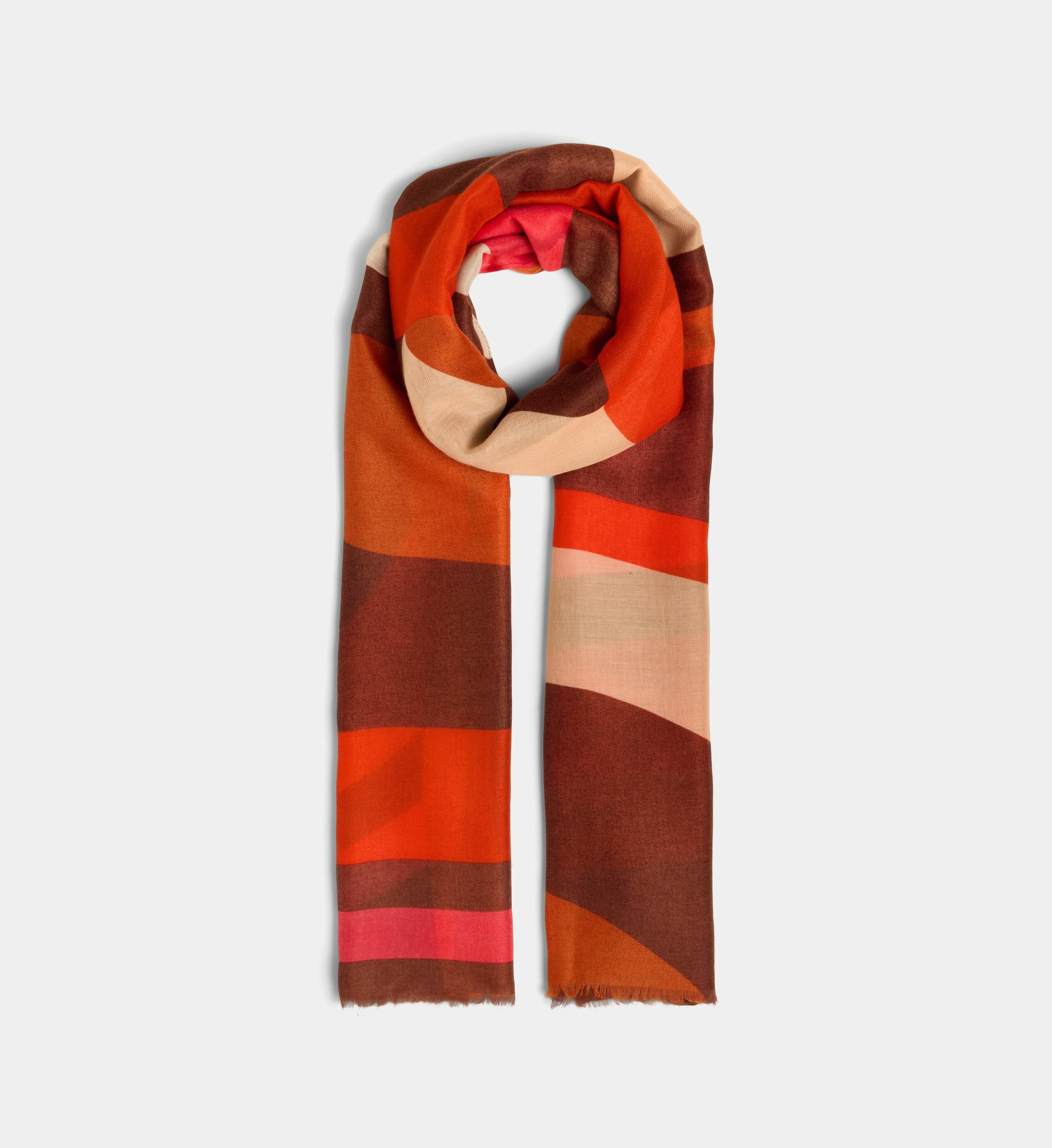 Foulard/étole Galeries Lafayette Imprimé étoiles - Multicolore, Polyester, Neuf Avec étiquettes