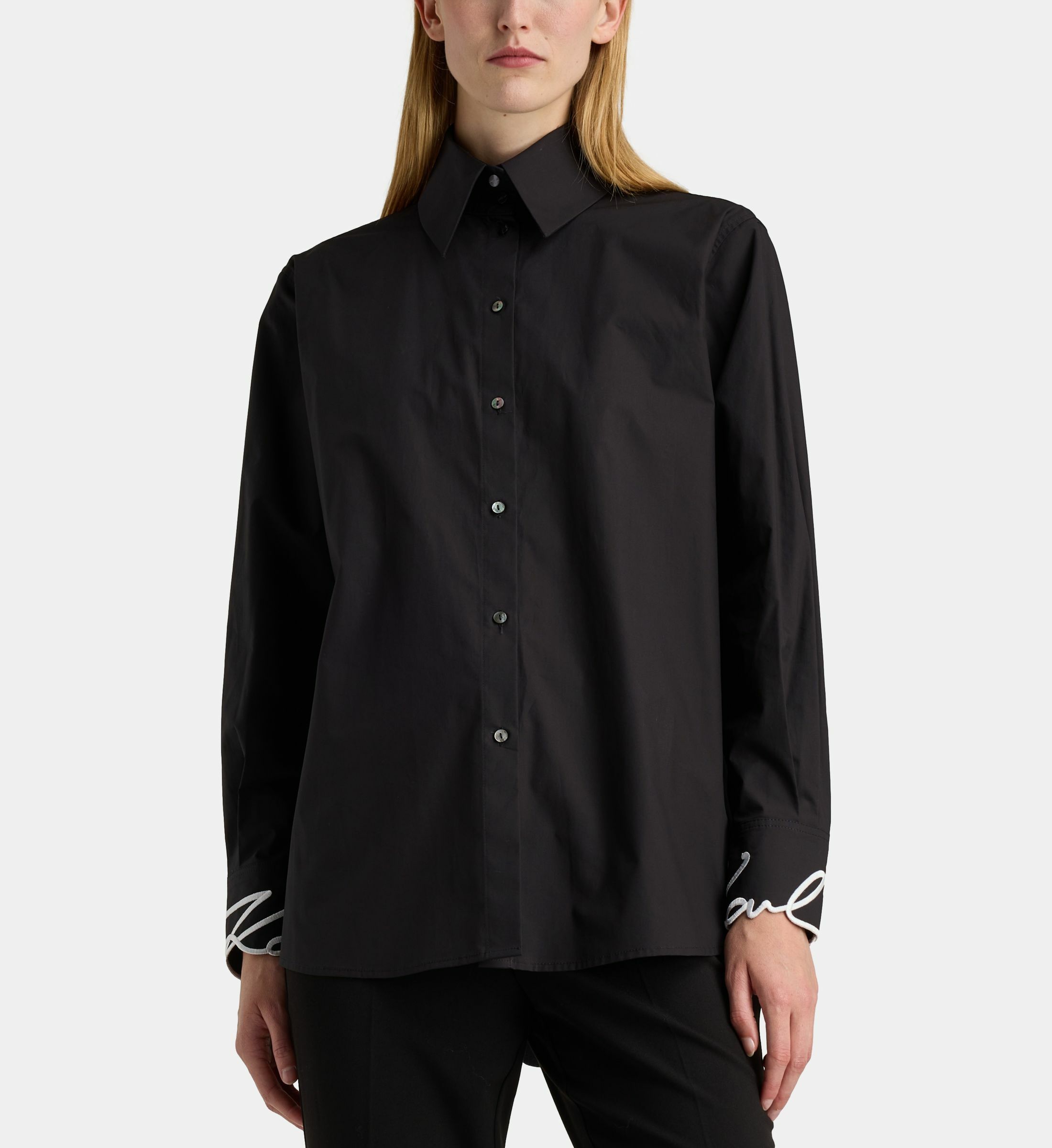 Haut Chemisier Femme Samanta's Kios - Taille Unique Noir, Manches Longues, Neuf Sans étiquettes
