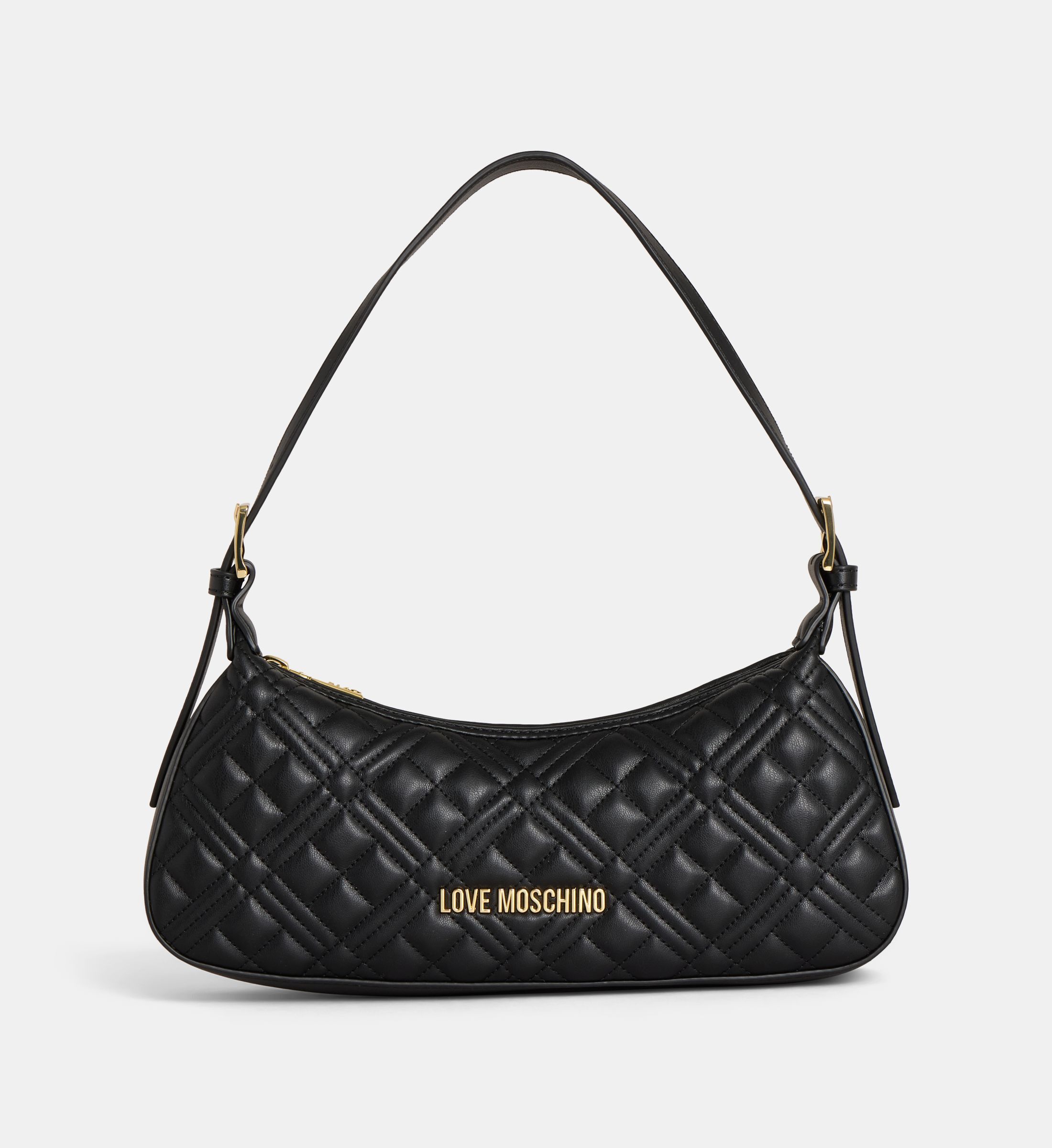 Sac Bandoulière Moschino Love Matelassé Rouge - Neuf Avec étiquettes Et Porte-clés