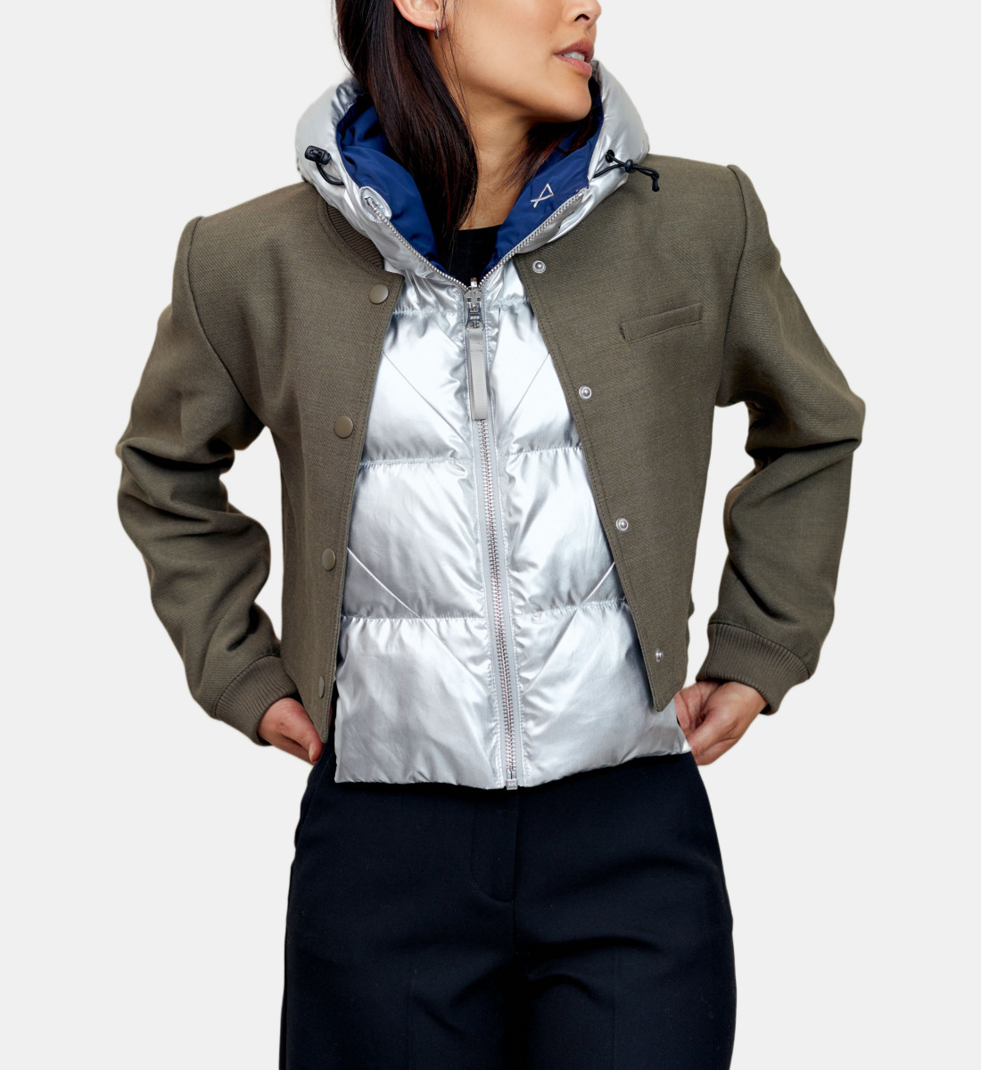 Doudoune Sans Manches Femme à Capuche - Manteau Court épaissi, Hiver, Style Parka (tailles S-2XL) - 7