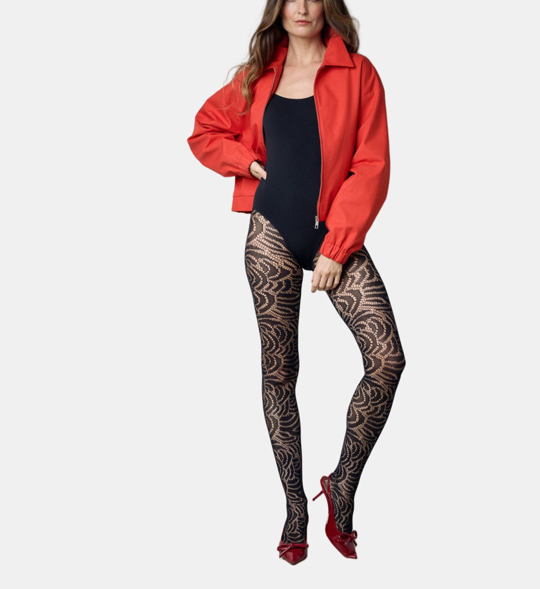Collant Le Bourget Grazia Noir Résille Fantaisie - Taille 1 - Neuf Avec étiquettes