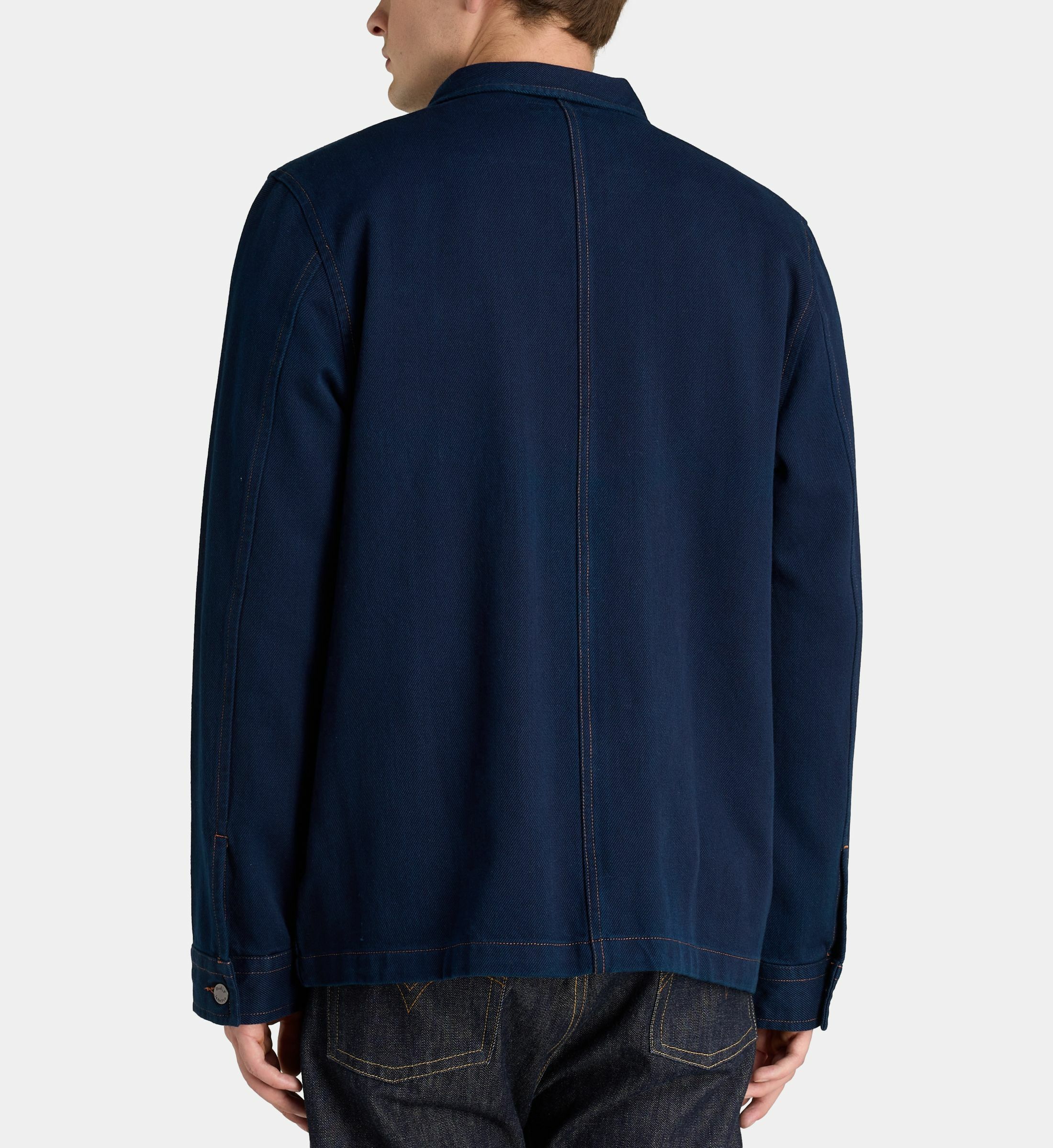 Veste En Jean Stretch Nudie Perry Taille XL — Bleu Foncé, Occasion Très Bon état