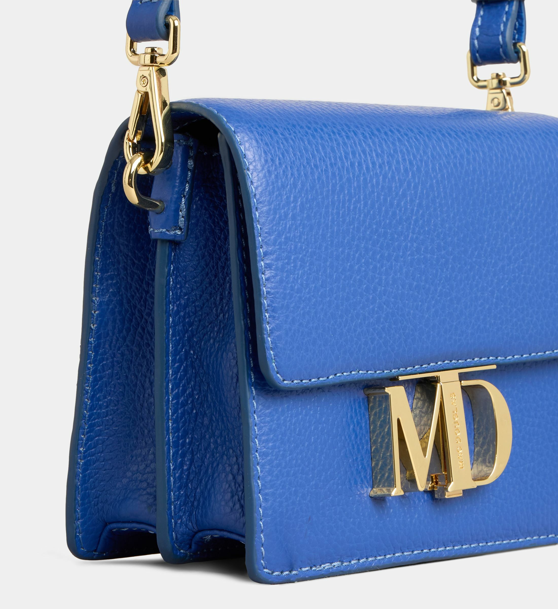 Sac à Main Femme NICOLE & DORIS – Bandoulière Amovible, Cuir PU Bleu Marin, Imprimé Portrait, 4 Poches, 25x12x21 Cm – élégant Et Pratique