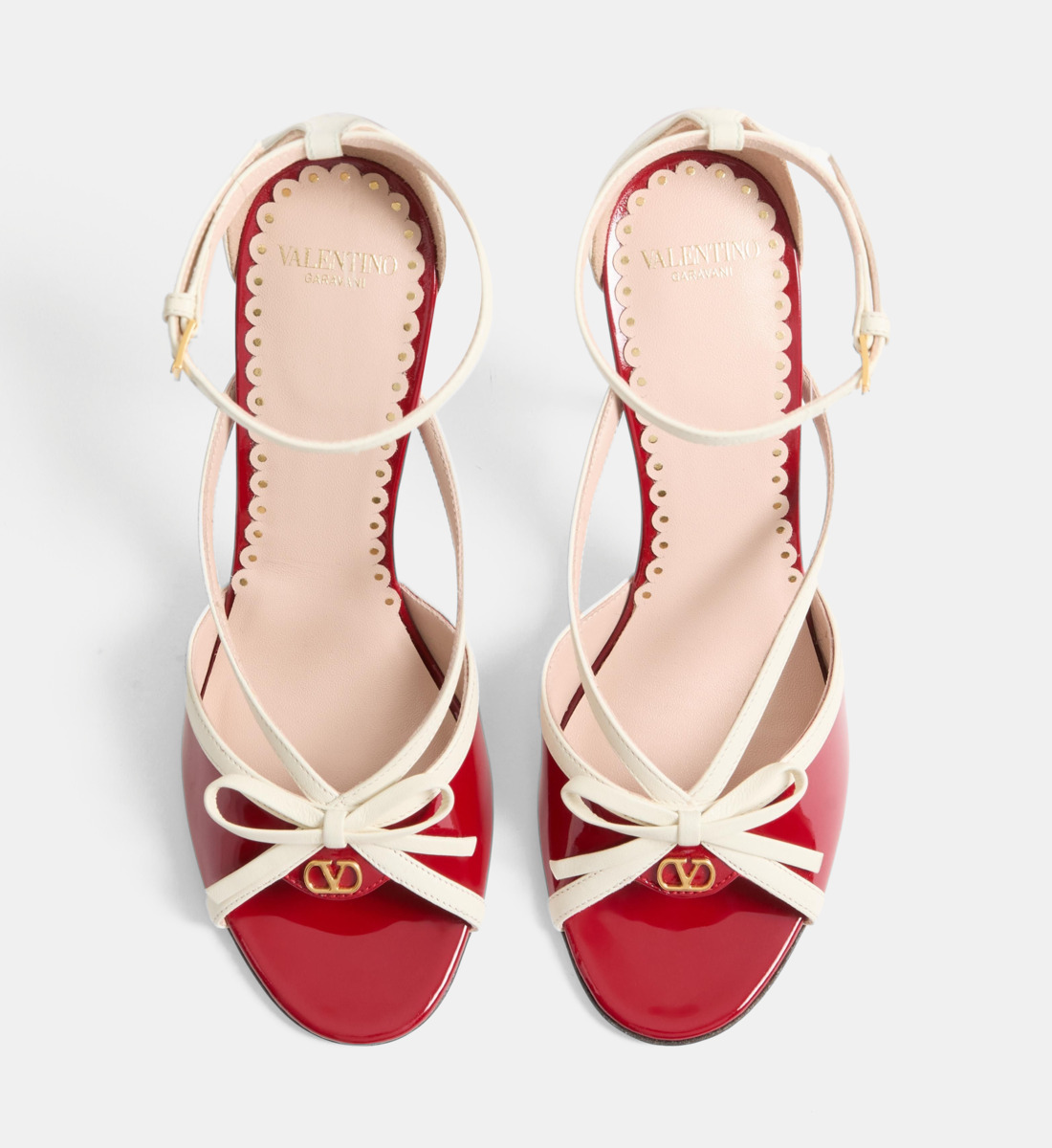 Sandales Valentino En Cuir Verni Noir - Neuf Avec Emballage D'origine