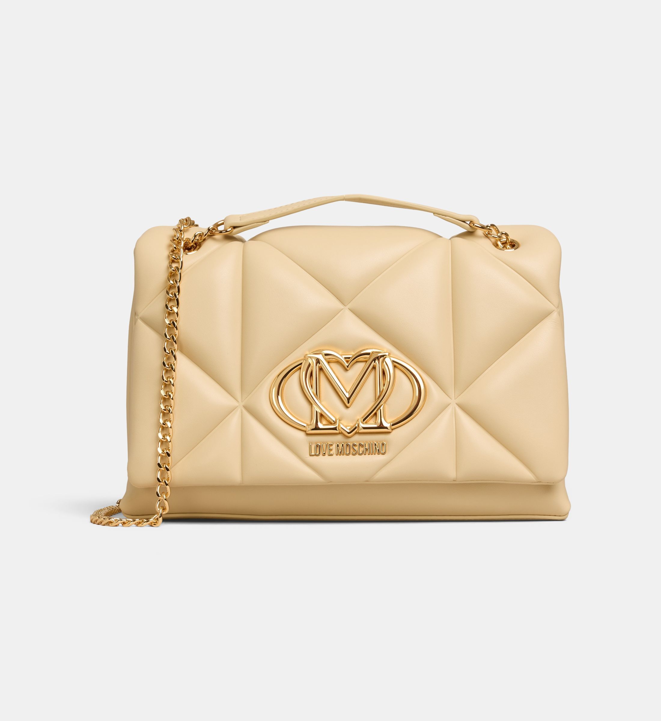Sac à Main MOSCHINO CHEAP AND CHIC En Cuir Jaune - Bon état, Format Moyen, Style Marin