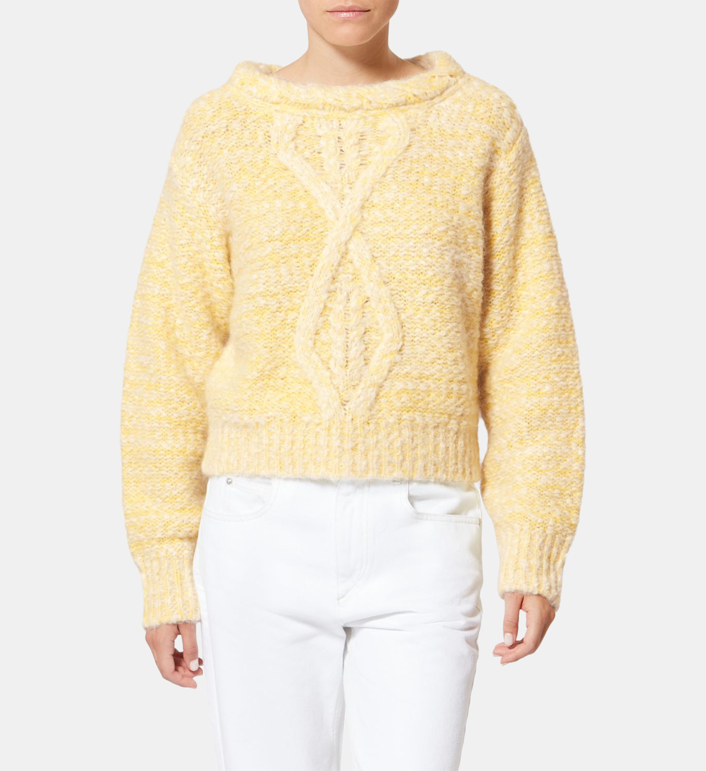 Pull Isabel Marant Femme Taille 40 (M) Beige Coton - Occasion Très Bon état