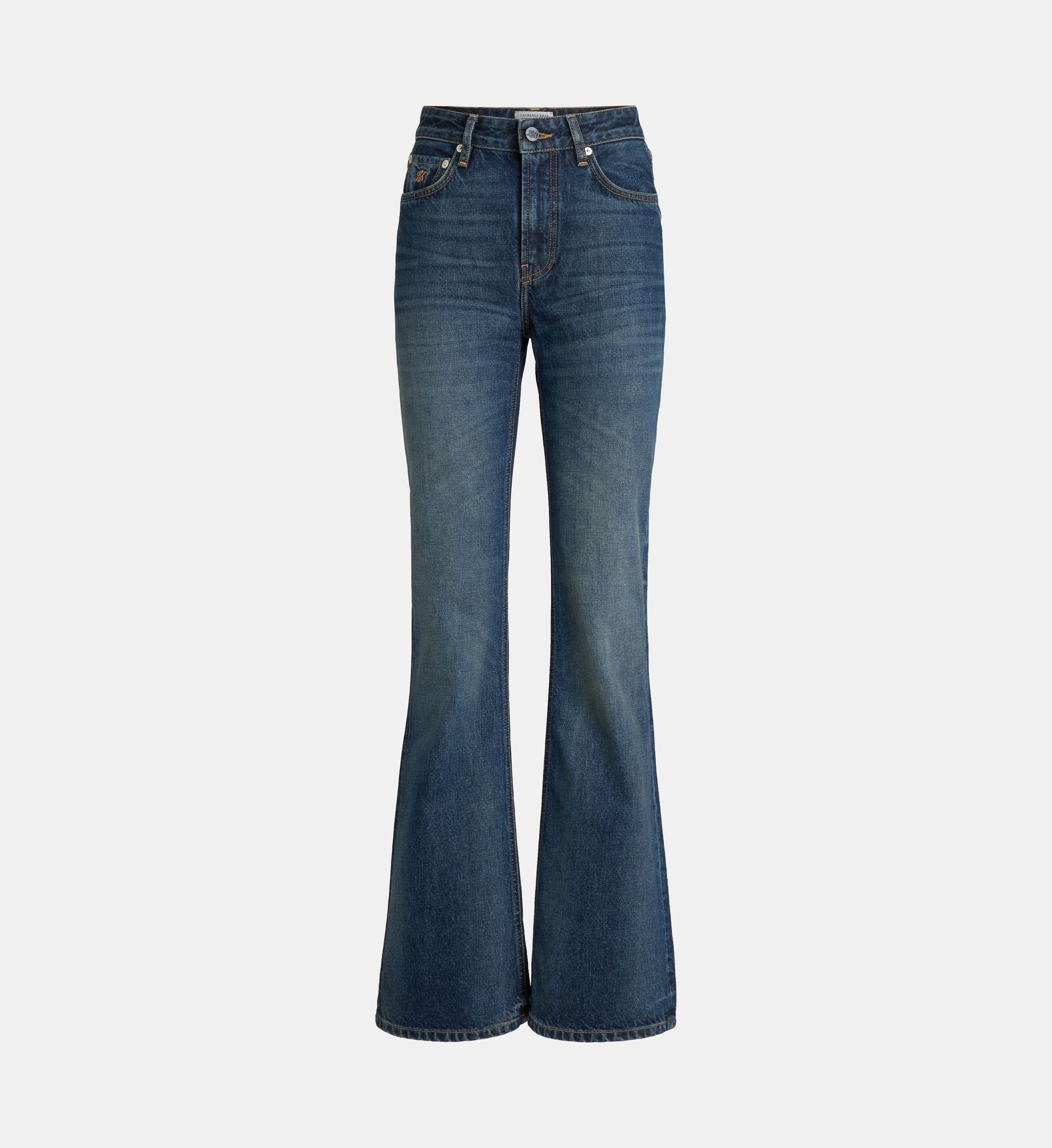 Jean droit Ambre coton denim Indigo - Laurence Bras | Galeries 