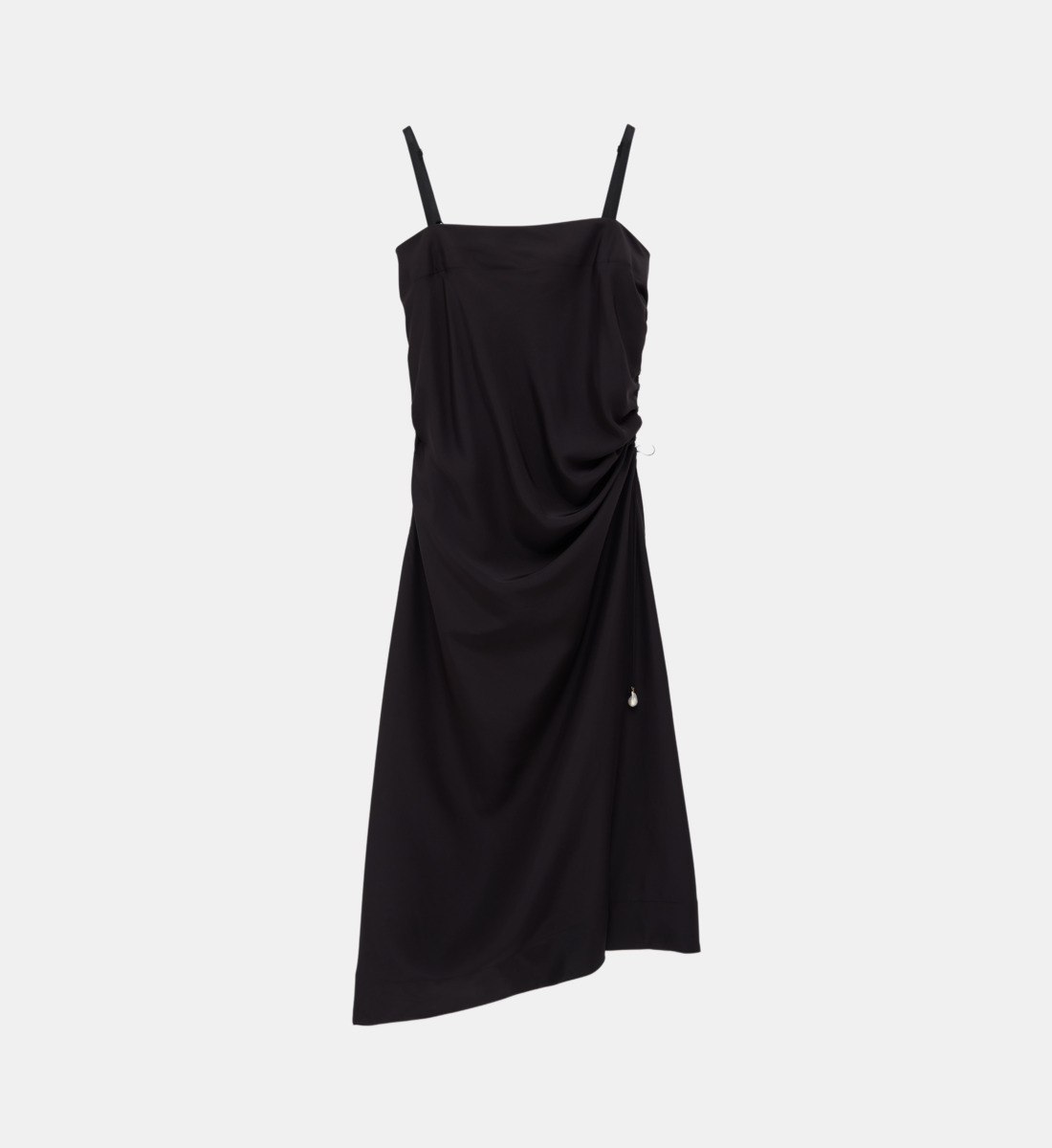 Robe Velours Noir Asymétrique Lafayette 148 - Taille Femme, Neuve Avec étiquettes