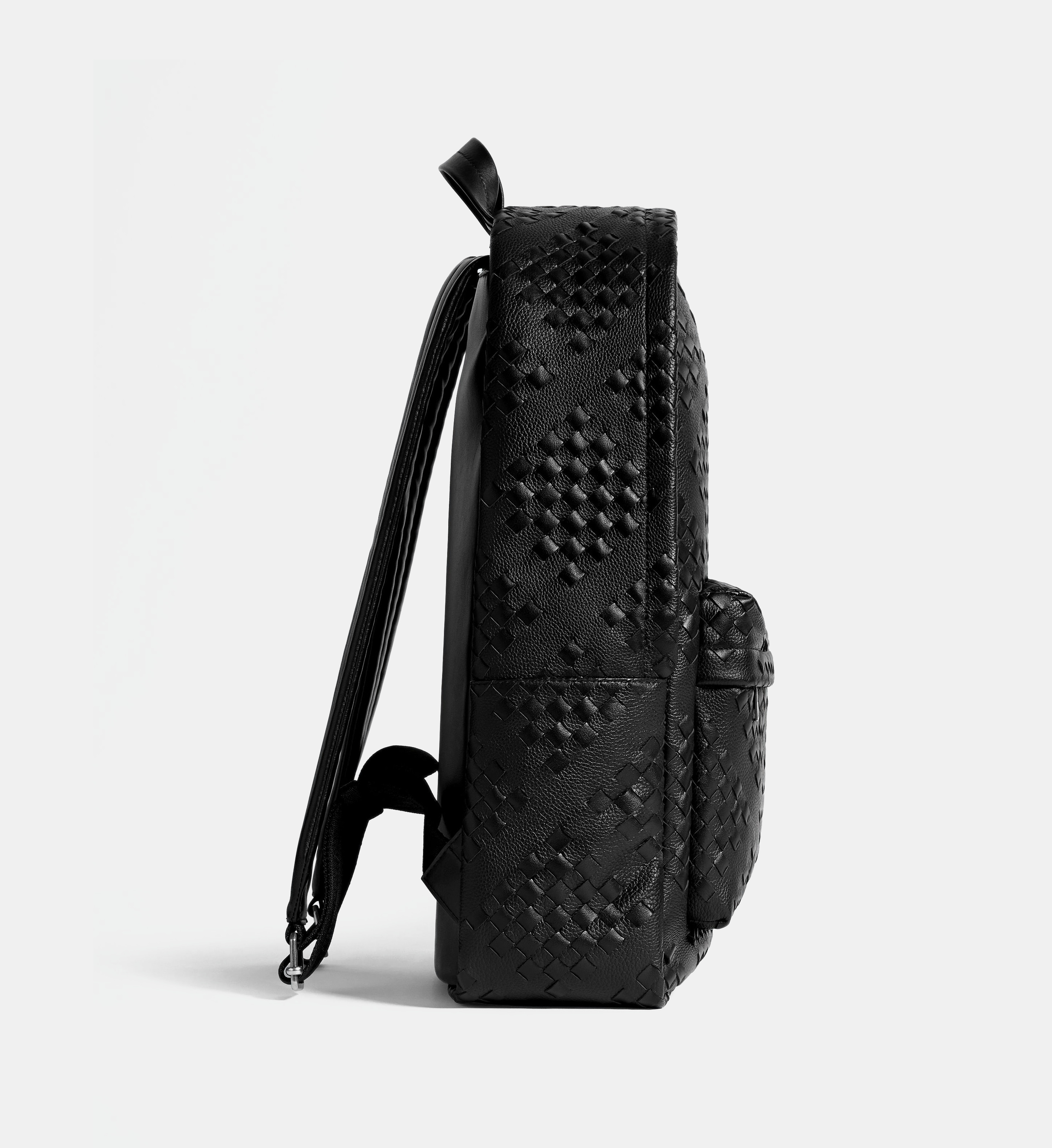 Sac à dos en cuir motif Intrecciato Black - Bottega Veneta | Galeries  Lafayette