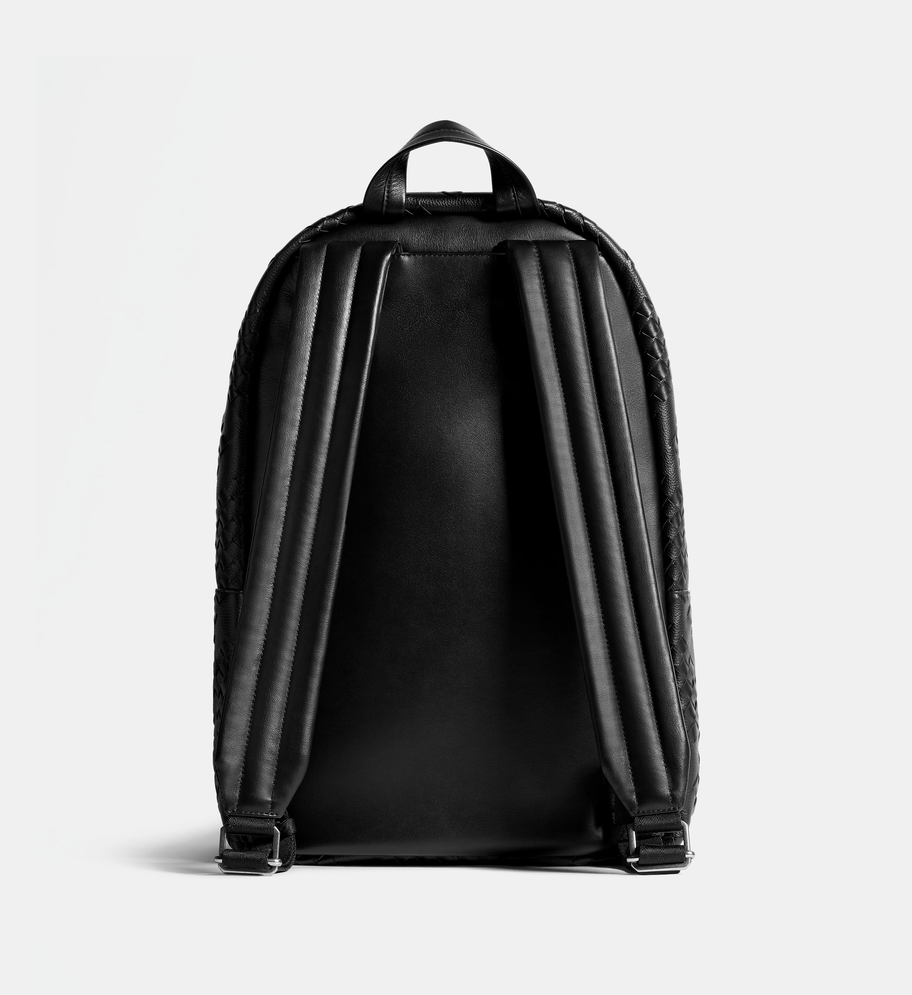 Sac à dos en cuir motif Intrecciato Black - Bottega Veneta | Galeries  Lafayette