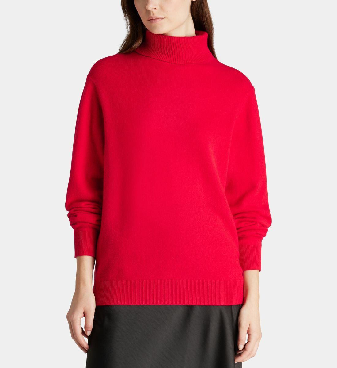 Pull Col Roulé Lafayette En Mohair Beige Rosé - Taille 40/42, Occasion Très Bon état, Matière Douce