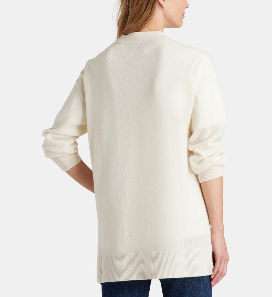 Cardigan Long Femme En Tricot Vintage - Manches Longues, Ample, En Polyester Doux, Pour Automne/hiver - 3