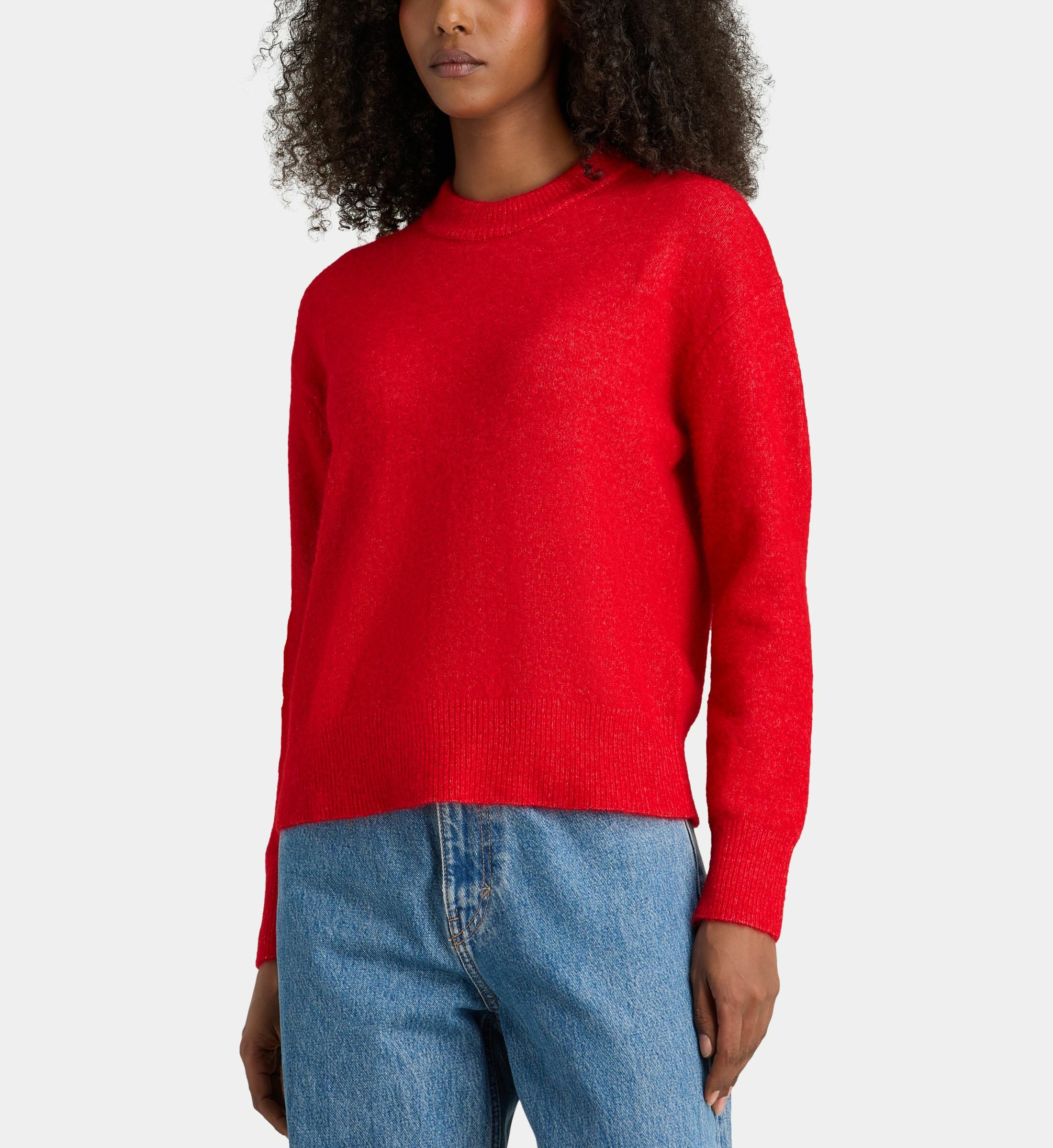 Bleu nuit | Pull à col rond - Femme - Laine d'agneau | Woolover FR
