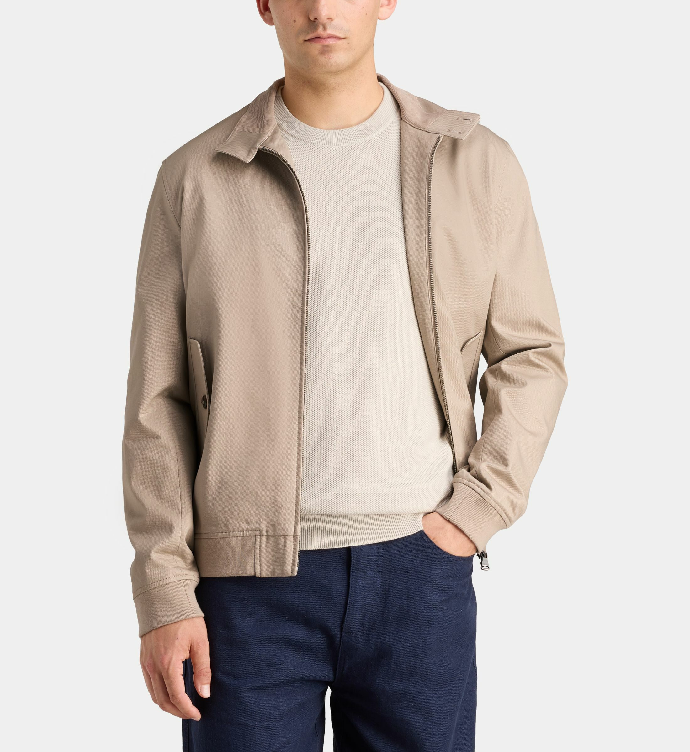 Veste Décontractée Homme, Peacocks, Taille L, Noire Et Grise, Manches Simili-cuir, Style Bomber