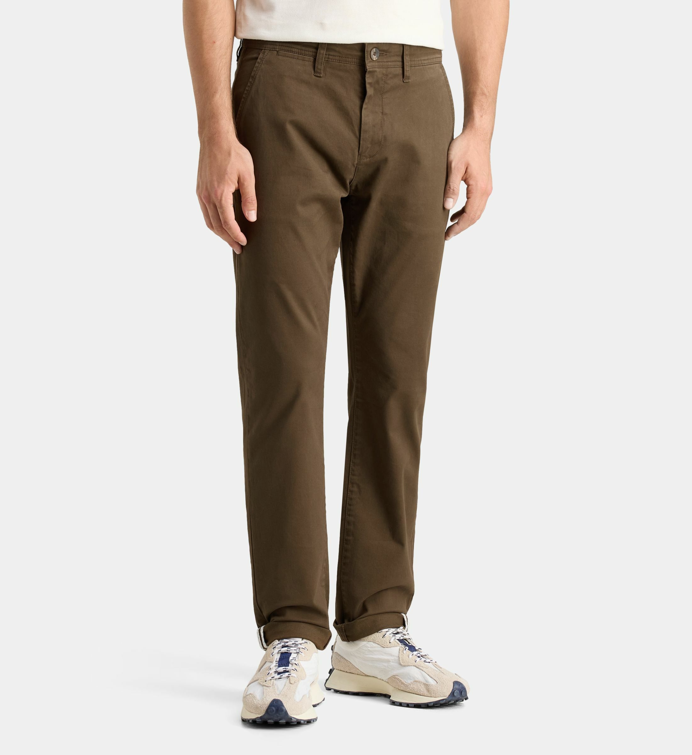 Pantalon Chino Galeries Lafayette 100% Lin Orange - Taille 38/40 Femme (Occasion Très Bon état)