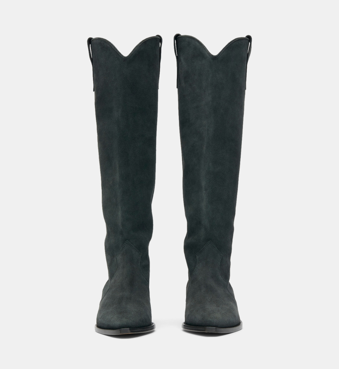 Bottes Isabel Marant Lenskee En Cuir - Pointure 40 (US 10) - Style Western, Talon Haut, Couleur Naturel - Occasion