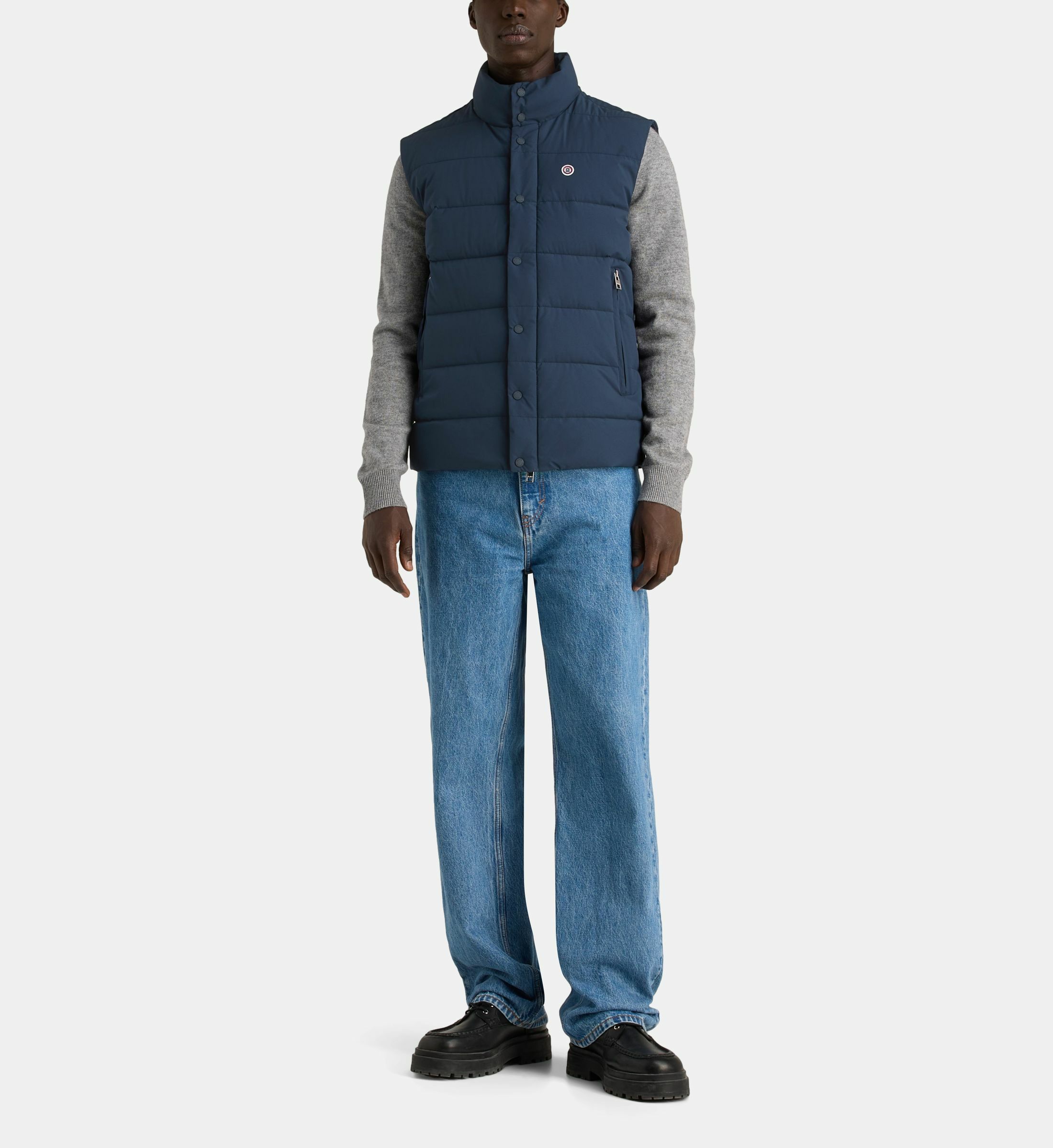 Gilet Homme Sans Manches Doudoune Ultra Légère - Veste Matelassée Chaud Rembourrée Zippée Casual